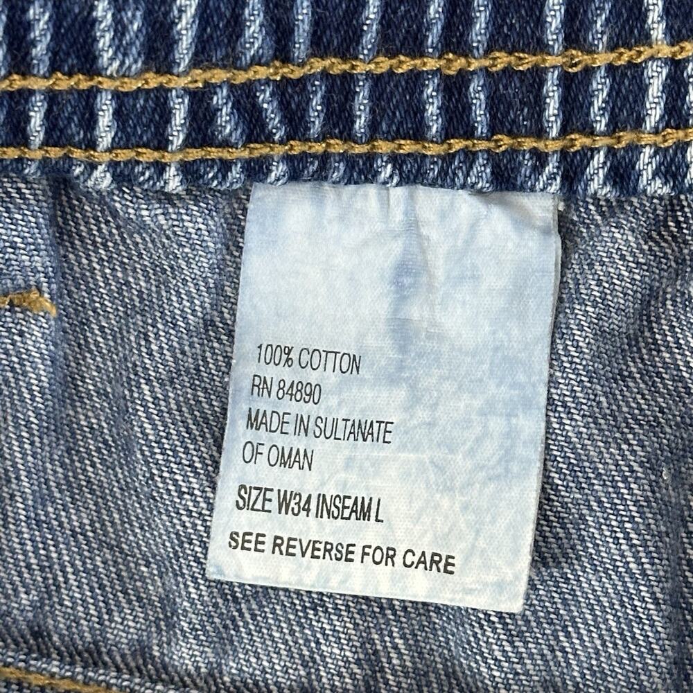 Vintage Haband The Duke Jeans Mens W34 Inseam L Blue Denim Pants 70s 80s Light - Picture 7 of 10